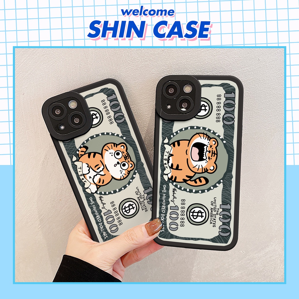 Ốp lưng iphone Hổ Dola cạnh vuông 6/6plus/6s/6splus/7/7plus/8/8plus/x/xs/11/12/13/14/pro/max/promax/plus/shin/case
