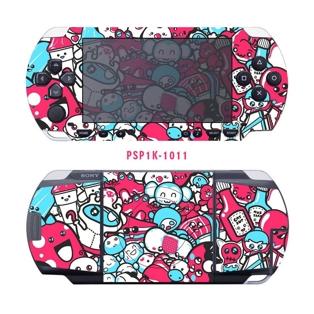 Miếng dán bảo vệ máy PSP 1K và 2k giao ngẫu nhiên hay làm theo yêu cầu