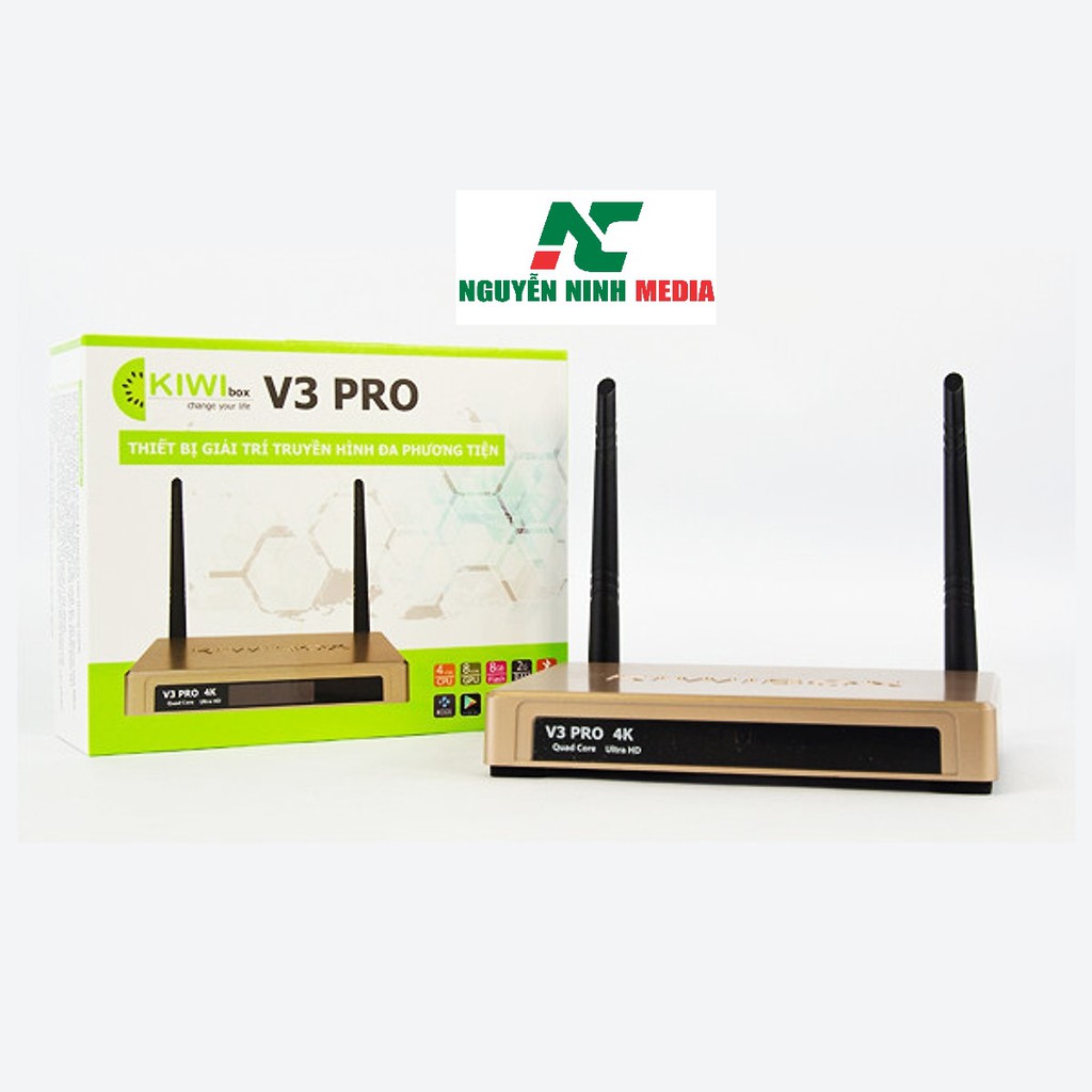 [Mã ELMSBC giảm 8% đơn 300k] Tivibox Kiwibox V3 Pro Ram 2GB Hàng chính hãng (Tặng chuột không dây Forter i210 )