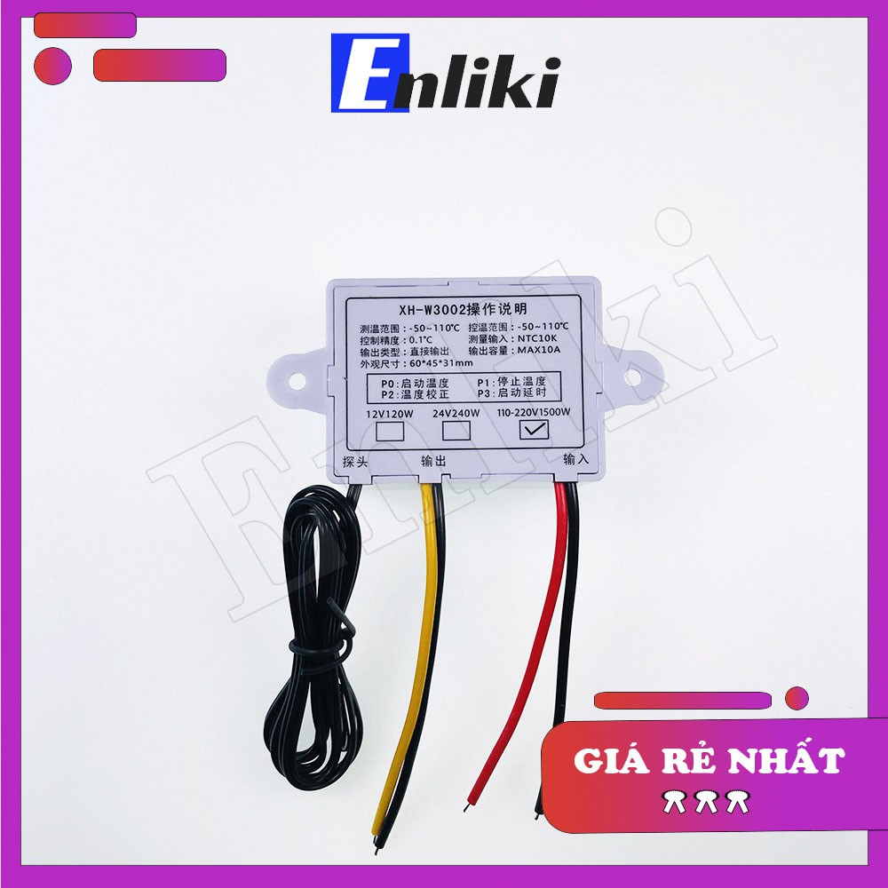 3002 XH-W3002 Module Điều Khiển Nhiệt Độ 220VAC