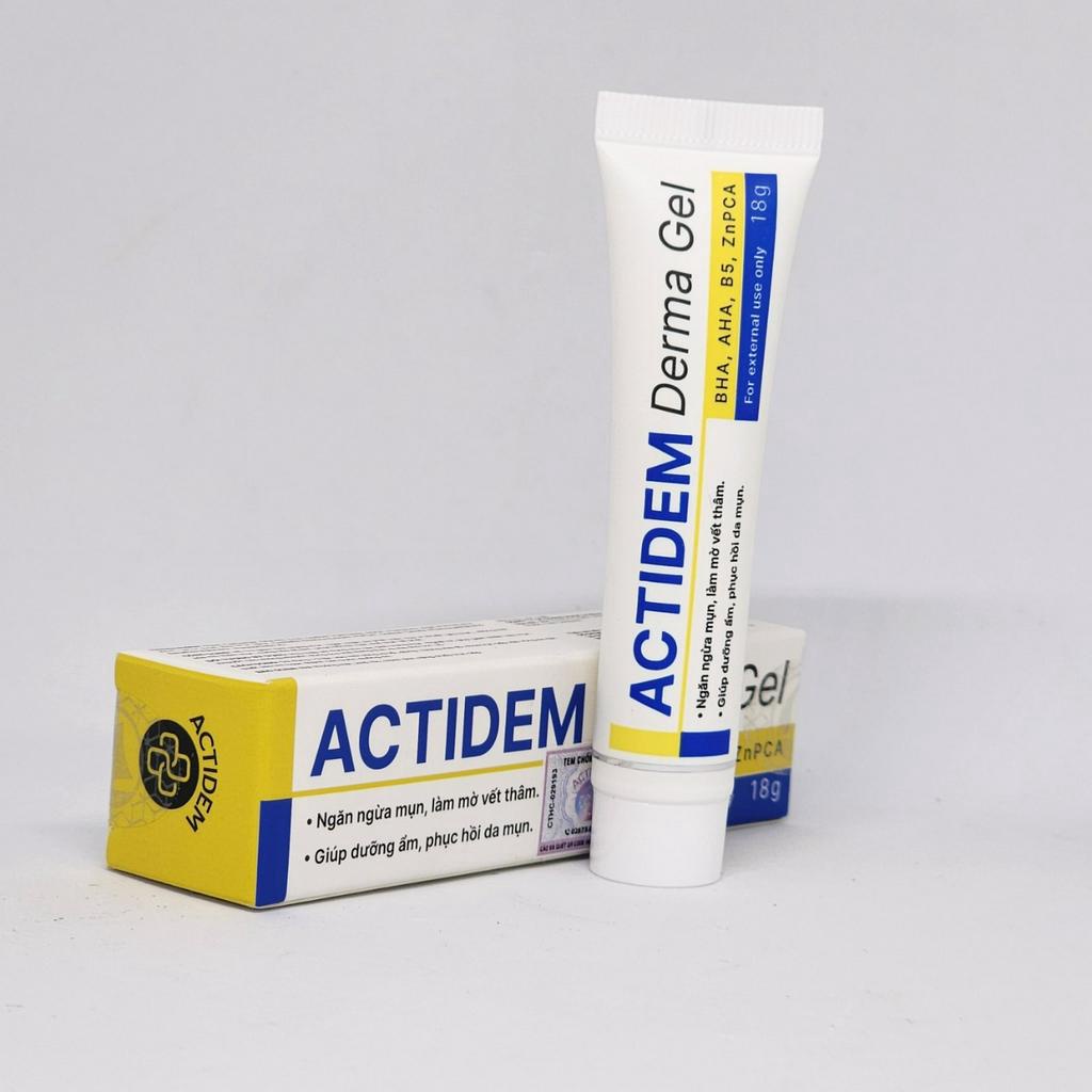 Gel giảm mụn, dưỡng ẩm da ACTIDEM Derma Gel 18g/40g