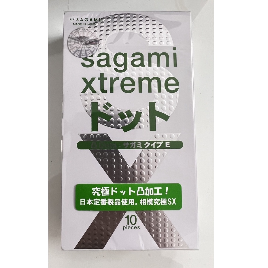 Bao cao su Sagami Xtreme hộp 10 chiếc, made in japan anthaomoc