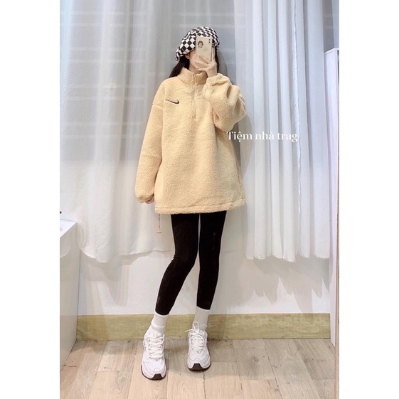 Áo sweater nỉ unisex nam nữ🍉 áo hoddie khóa zip, áo weate lông khóa cổ chất liệu bông nhẹ mặc ấm form rộng | BigBuy360 - bigbuy360.vn