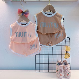 Bộ 3 Lỗ Bé Gái Miu Miu S4073 AGUM MART Cute Mặc Nhà Đi Chơi Tiện Lợi Cho Bé Từ 9-19KG