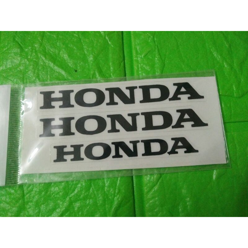 Bộ tem chữ honda màu đen