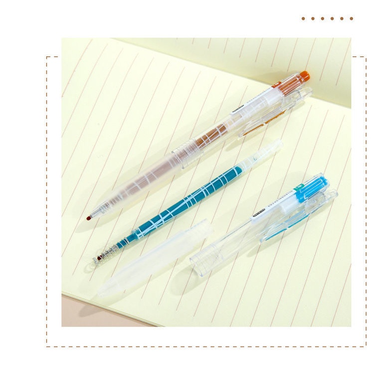 Set Bút Morandi Dạng Nhấn Nhiều Màu Dễ Thương