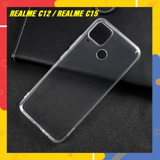 Ốp điện thoại Cho Realme C11 / Realme C12 / Realme C15 silicon mềm trong suốt Siêu Hót Hít