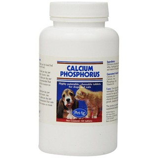 Viên Canxi Calcium Phosphorus cho chó mèo 50 viên của Mỹ