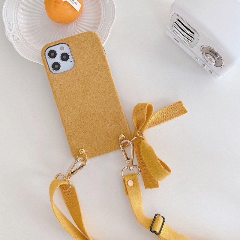 Ốp lưng Iphone có dây đeo thắt nơ dành cho Iphone 7/7plus/8/8plus/x/xr/xs/11/12/13/pro/promax