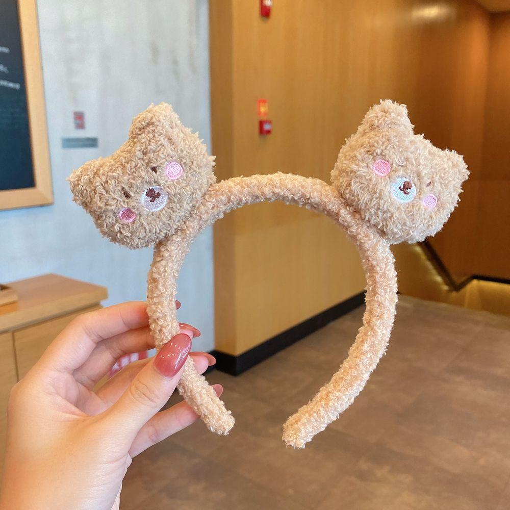 Băng Đô Cài Tóc Vải Bông Mềm Mại Họa Tiết Hoạt Hình Dễ Thương