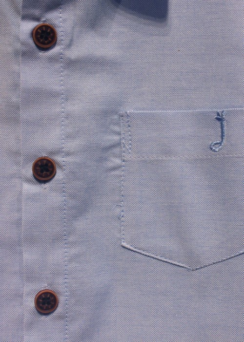 Áo sơ mi bé trai tay ngắn thời trang Jadiny màu xanh da trời