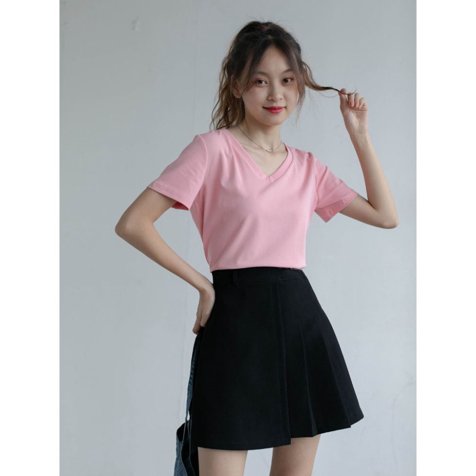 Chân váy xếp ly ngắn Chữ A phong cách công sở lưng cao, Váy Xếp li chữ A ngắn kiểu dáng công sở Alvin Store 13005 | BigBuy360 - bigbuy360.vn