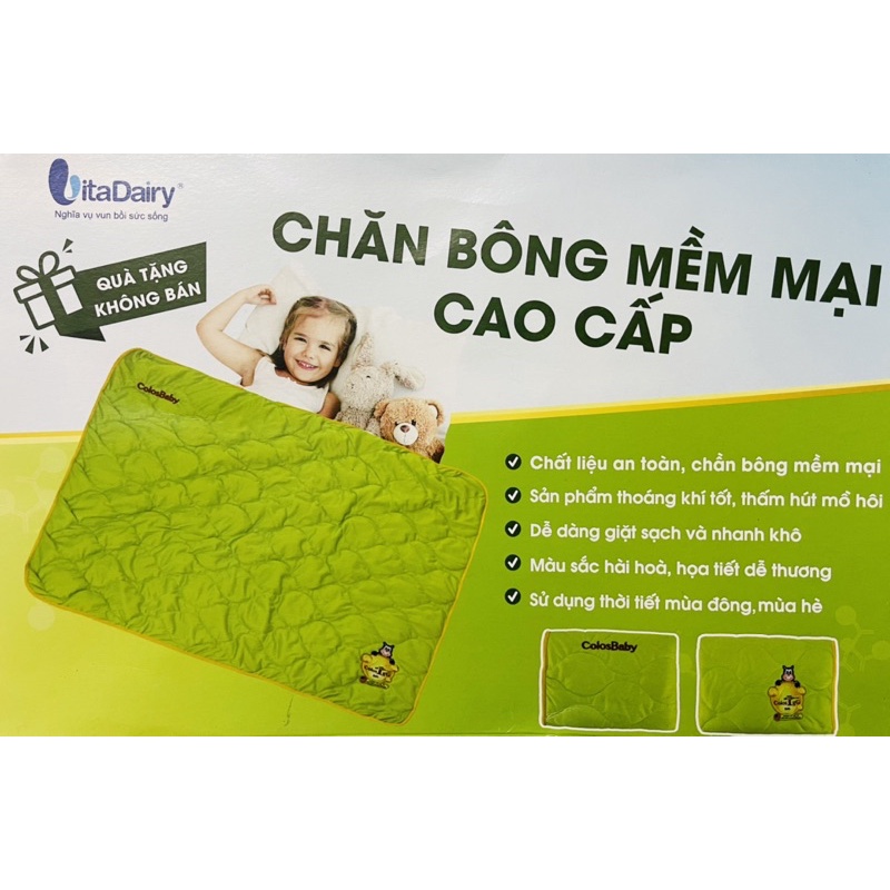 Chăn trần bông cho bé - mền thun trần bông mùa hè (KM Colosbaby)