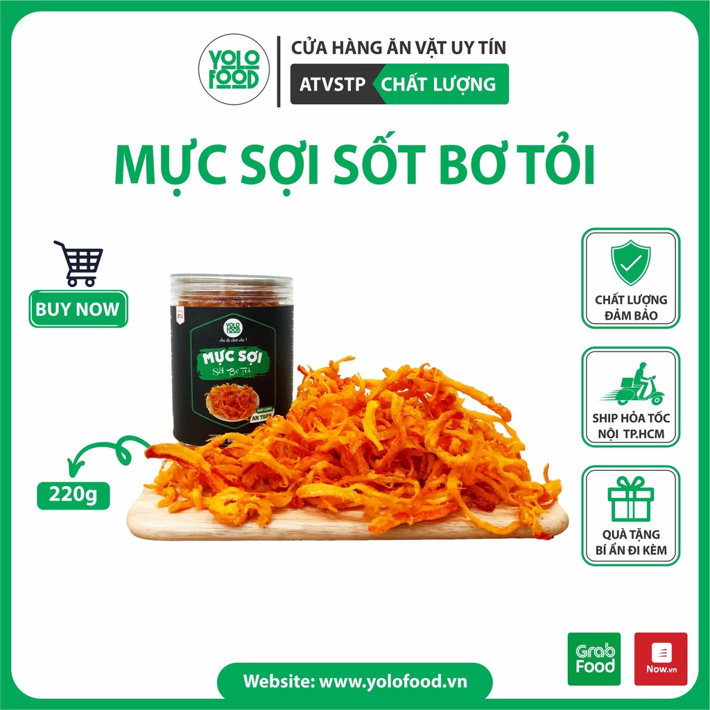 khô mực tẩm gia vị 220g YOLOFOOD đồ ăn vặt ngon , khô mực tẩm vị loại 1 thơm , chất lượng đóng hộp atvstp