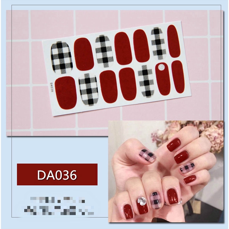 Set 14 Sticker Dán Móng Nghệ Thuật