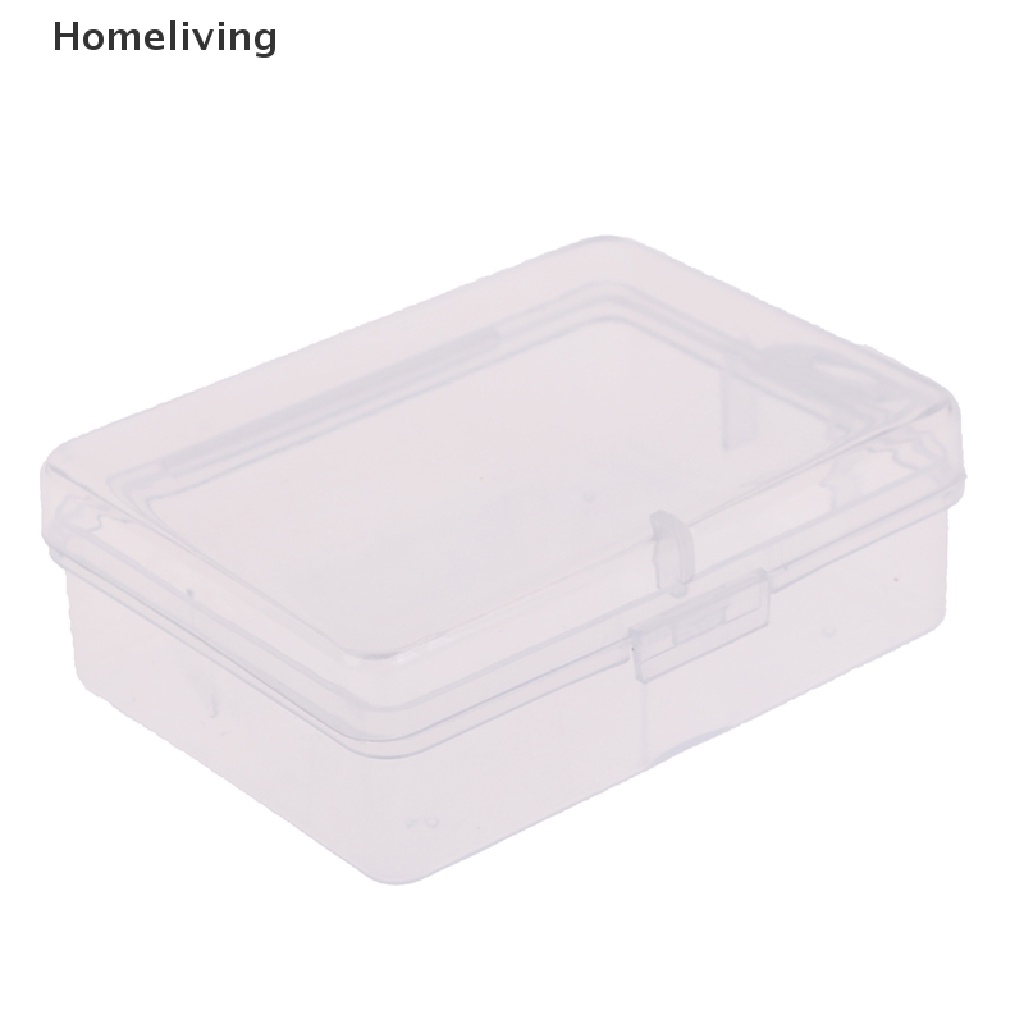 Set 10 Hộp Nhựa Trong Suốt Hình Chữ Nhật Đựng Trang Sức Tiện Dụng