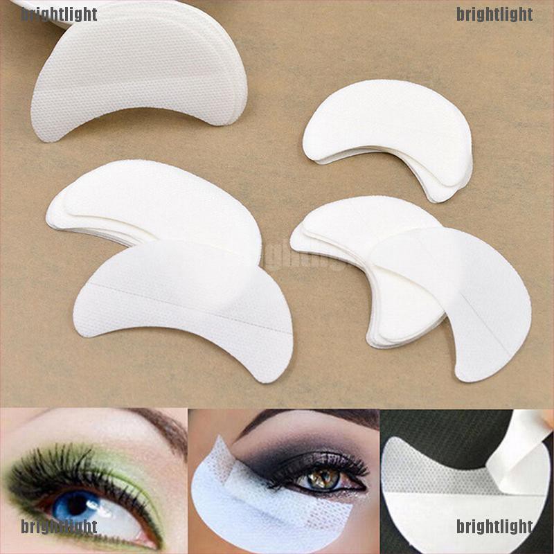 [Bright] 20 Pcs Eye Shadow Shields Patches Eyelash Pad Under Eye Stickers Makeup Supplies [Light]