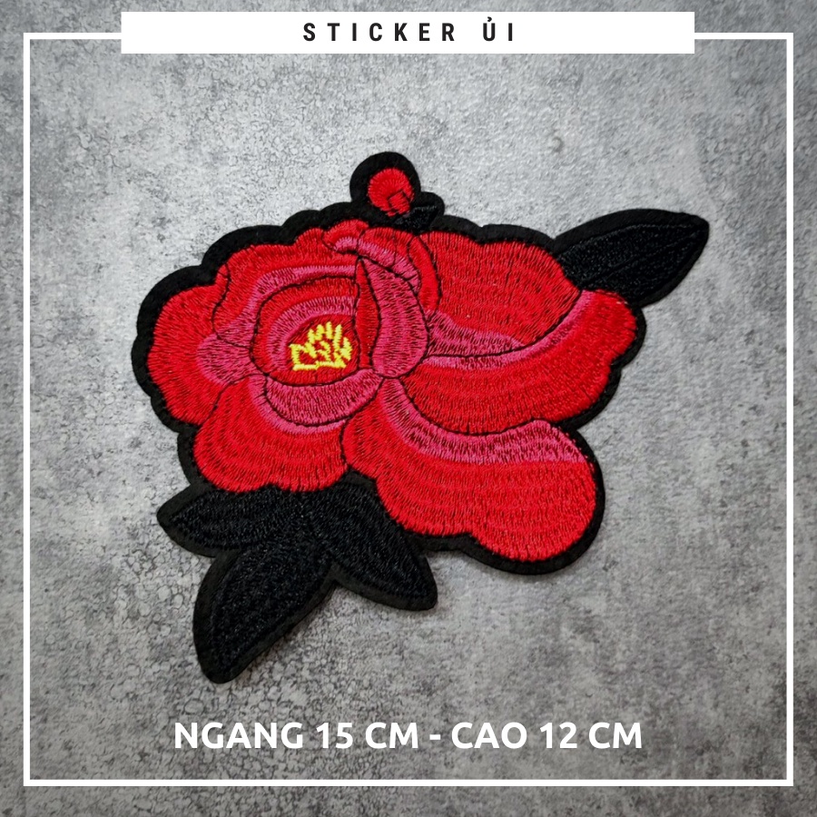 Sticker ủi áo hoa vải thêu cao cấp -DÙNG LÀM BÔNG CÀI ÁO HAY HÌNH ỦI ÁO TRANG TRÍ VÁY, ĐẦM, ÁO DÀI HOẶC LÀM MIẾNG VÁ ÁO