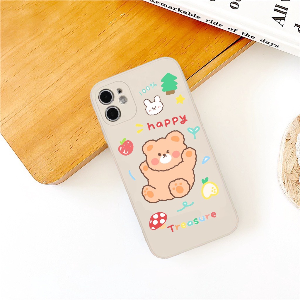 Ốp lưng lp hình gấu cute cạnh vuông giả lp12 5/5s/6/6plus/6s/7/7plus/8/8plus/x/xr/xs/11/12/pro/max