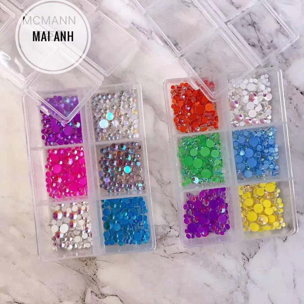 Cham đá, làm nail siêu sáng, phụ kiện nail trang trí móng