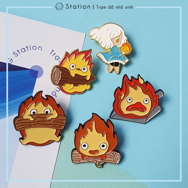 Pin cài áo anime Lâu đài bay của pháp sư Howl - Howl's moving castle - GC332