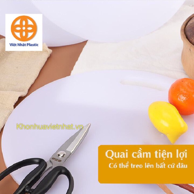 { HÀNG CAO CẤP} Thớt nhựa tròn Việt Nhật 3 size kháng khuẩn bền đẹp (MS:5800/5801/5802)