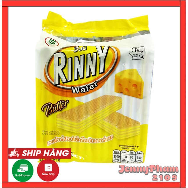Bánh Xốp Thái Lan Rinny Các Vị 408gr