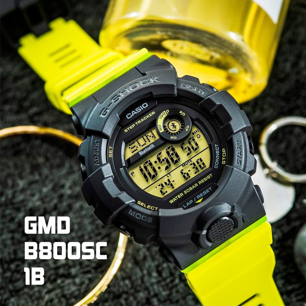 Đồng Hồ Unisex Casio G-Shock GMD-B800SC-1BDR Chính Hãng - Dây Nhựa | G-Shock GMD-B800SC-1B G-Squad
