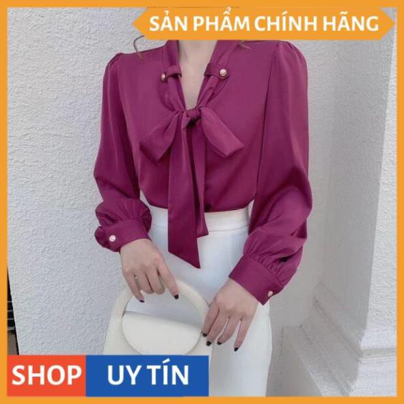 Áo sơ mi lụa cao cấp MẪU MỚI NHẤT 2020 phong cách Hàn Quốc, mua ở các shop lớn là trên 250k, thời trang VADA -SM 0001 | BigBuy360 - bigbuy360.vn
