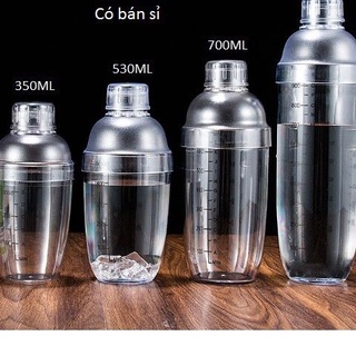 Bình Lắc Pha Chế - Bình Lắc Nhựa 350ml,500ml, 700ml, 1000ml Shaker