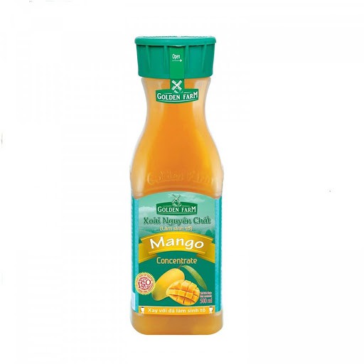 Sinh Tố Xoài Golden Farm (Mango Smoothie Base - GF) 500 ml - CGF002