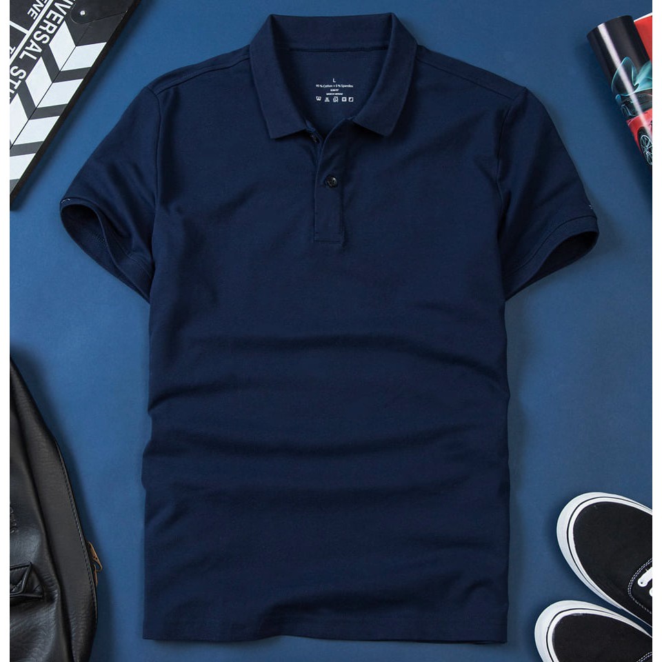 [Giảm giá 55%] - Áo thun nam POLO trơn vải cá sấu cotton 100% cao cấp ngắn tay mùa hè cực đẹp trẻ trung | BigBuy360 - bigbuy360.vn