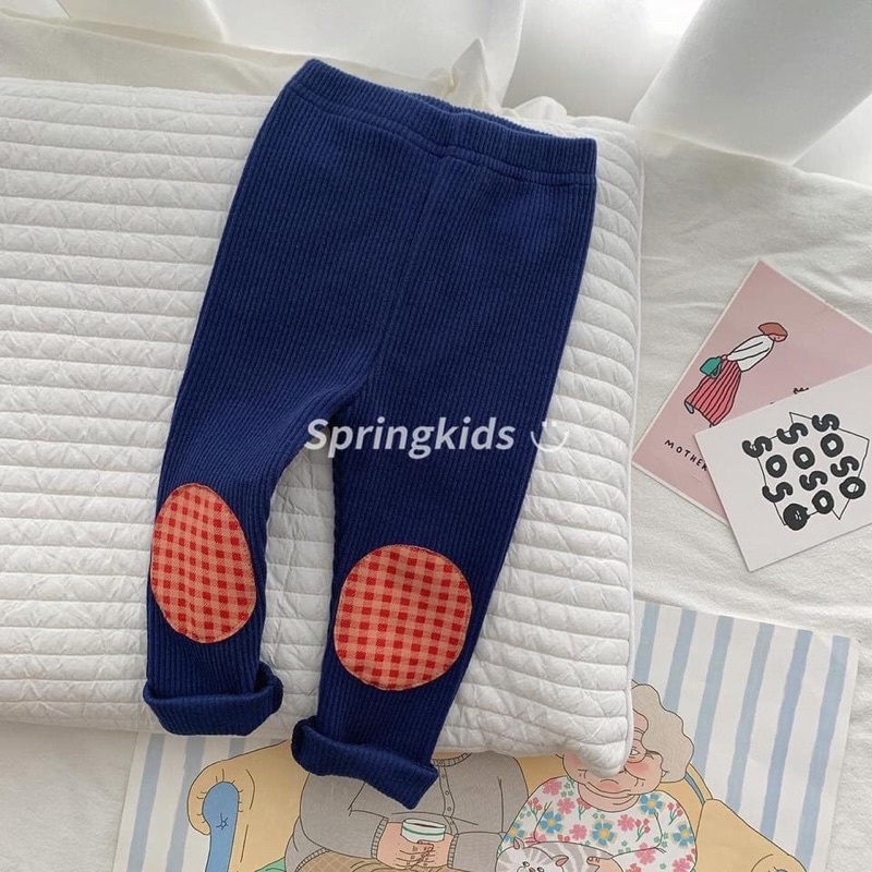QUẦN LEGGING VÁ GỐI CHO BÉ