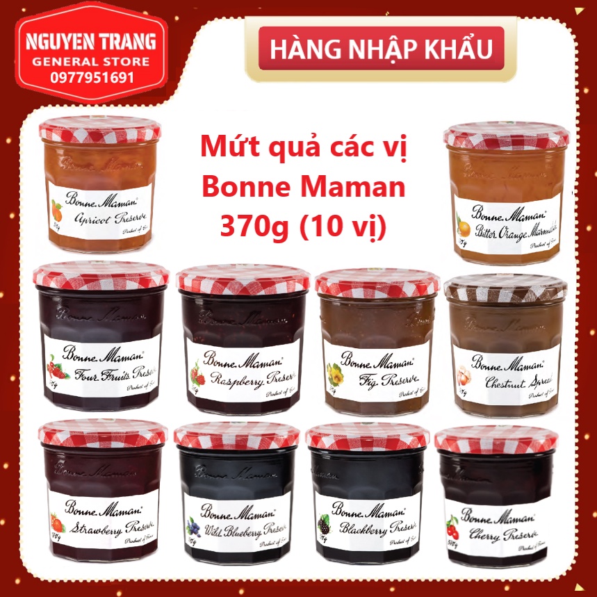 Mứt quả các vị bonne maman 370g 10 vị - ảnh sản phẩm 1