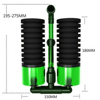 LỌC BIO ĐÔI QANVEE QS-200A Phù hợp hồ tép cảnh, bảy màu