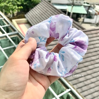 Cột tóc vải scrunchies giá rẻ ( Ảnh thật )