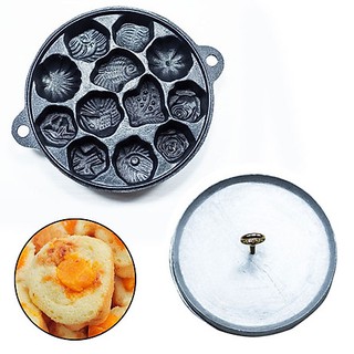 Khuôn bánh bông lan 12 lỗ loại lớn 23cm nặng 1.4kg