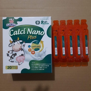 Siro Canxi cho bé bổ sung D3 K2 MK7 - DR.CROW CALCI NANO PKUS _ Hộp 20 ống