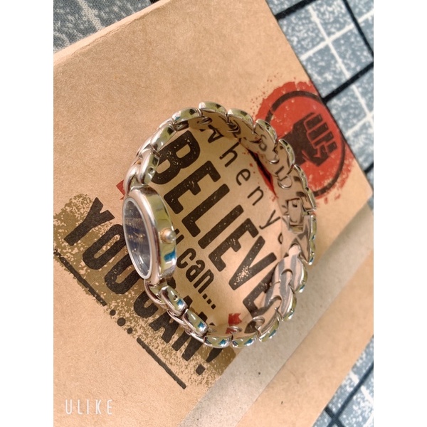 Đồng hồ si nữ hiệu Pierre Cardin mặt xanh dương