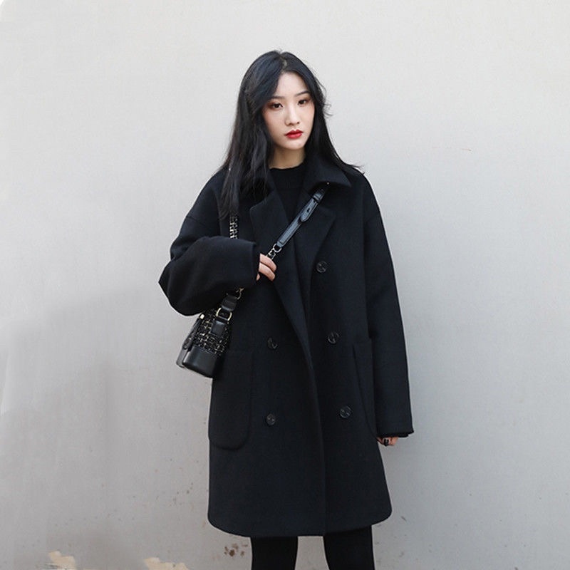 Áo Dạ Dáng Dài Ulzzang Cho Các Bạn Nữ