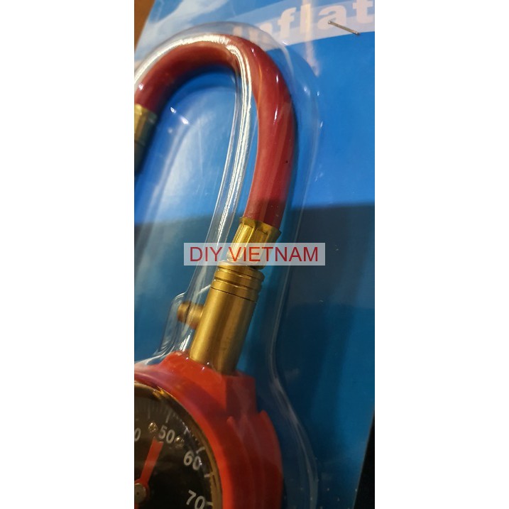 Đồng hồ đo áp suất lốp xe Kouritsu Nhật Bản, Bảo hành 12 tháng, 70 PSI