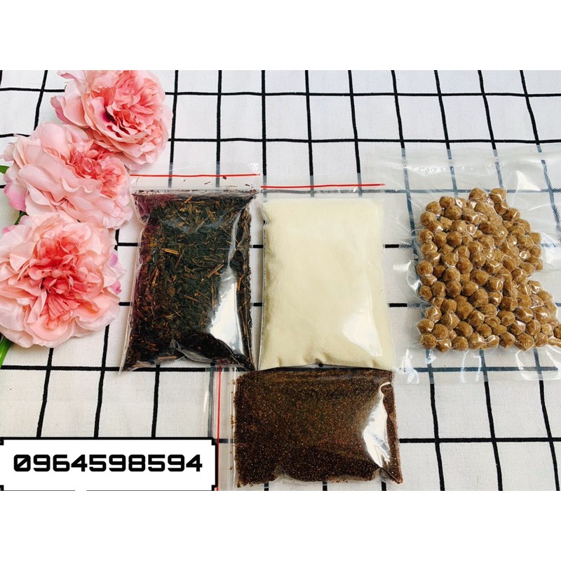 Set nguyên liệu hồng trà sữa