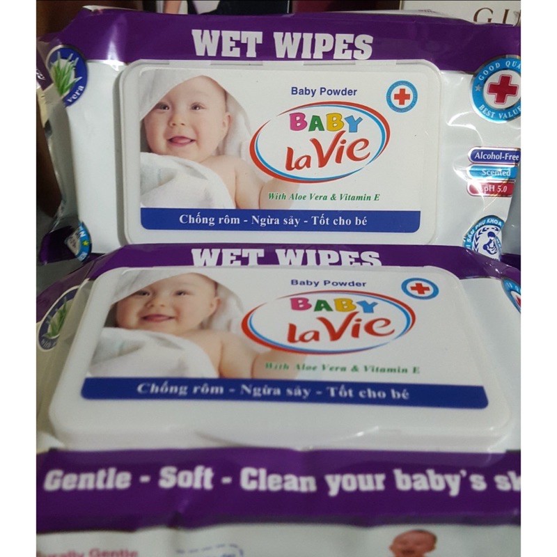 KHĂN GIẤY ƯỚT KHÔNG MÙI BABY 80G