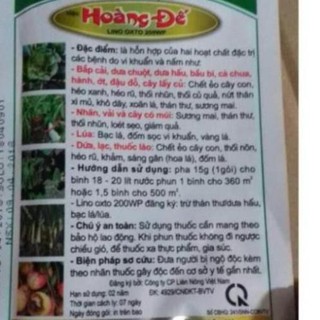 Thuốc trừ bệnh HOÀNG ĐẾ LINO OXTO 200WP 15G