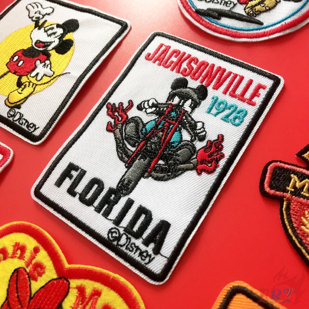 Miếng vải thêu hình chuột Mickey dùng trang trí quần áo tiện dụng