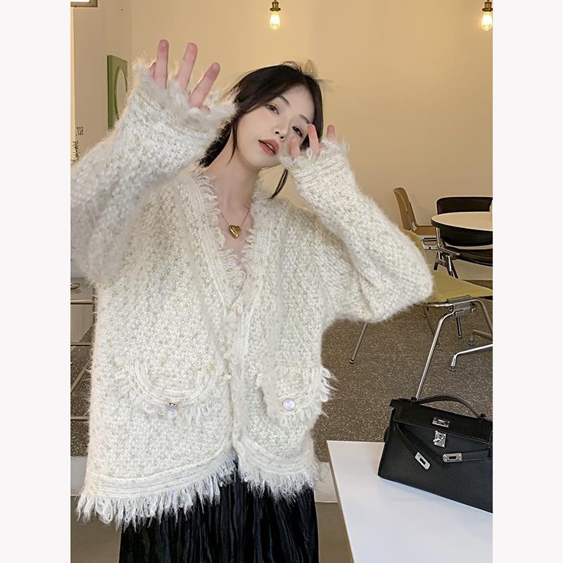 Bán Chạy!F &amp; X 2022 Áo Khoác Cardigan Dệt Kim Nhẹ Nhàng Thiết Kế Đường Phố Sang Trọng Phong Cách Mới Mùa Xuân Thu 2022