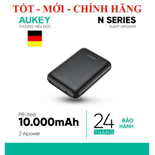 Sạc dự phòng 12W siêu nhỏ gọn 10000mAh AUKEY PB N66