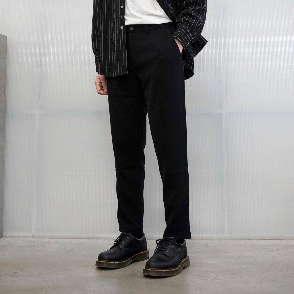 Quần tây nam JAMS ống côn trơn unisex thoải mái đi học đi làm basik pant