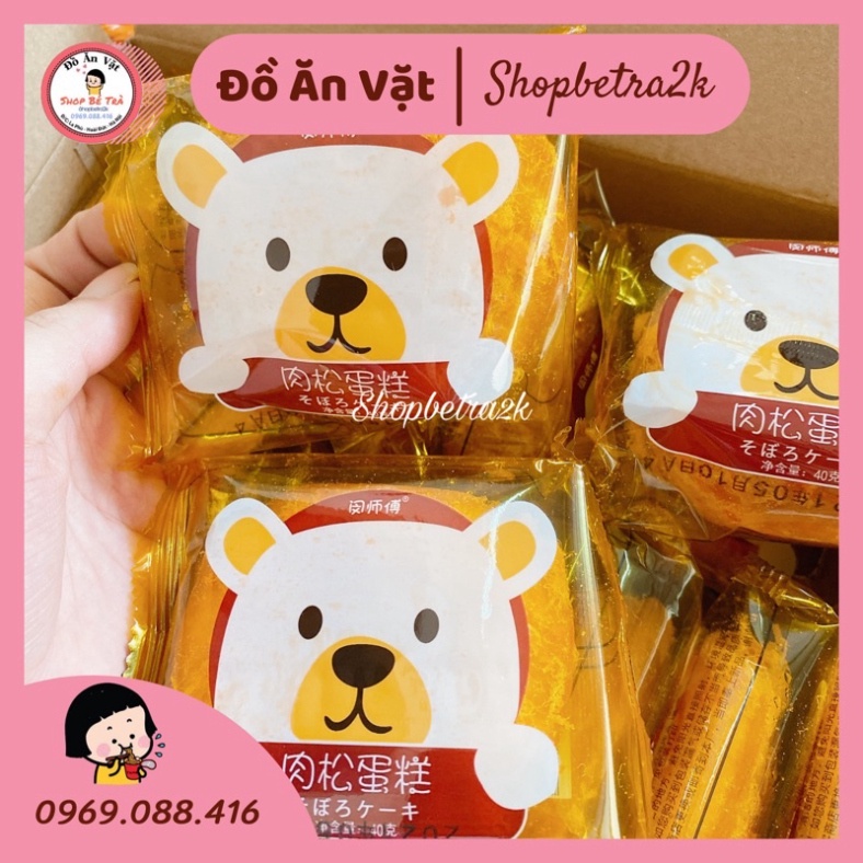 Bánh Gấu bông lan trứng muối