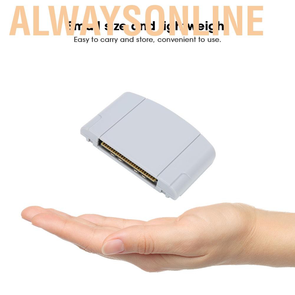 Alwaysonline American Video Game Console Plug Card Cartridge ABS Games Acessory for Super Smash Bros 64